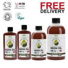 100% Pure Organic Neem Seed Oil Cold Pressed Skin Hair