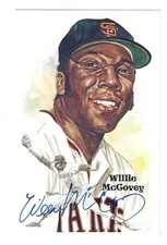 Autographed WILLIE MCCOVEY San Francisco Giants Perez-Steele Post Card w/COA
