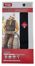 Wrangler Workwear 11818 NEW Men's Black Zipper Pocket Heavyweight Thermal Top