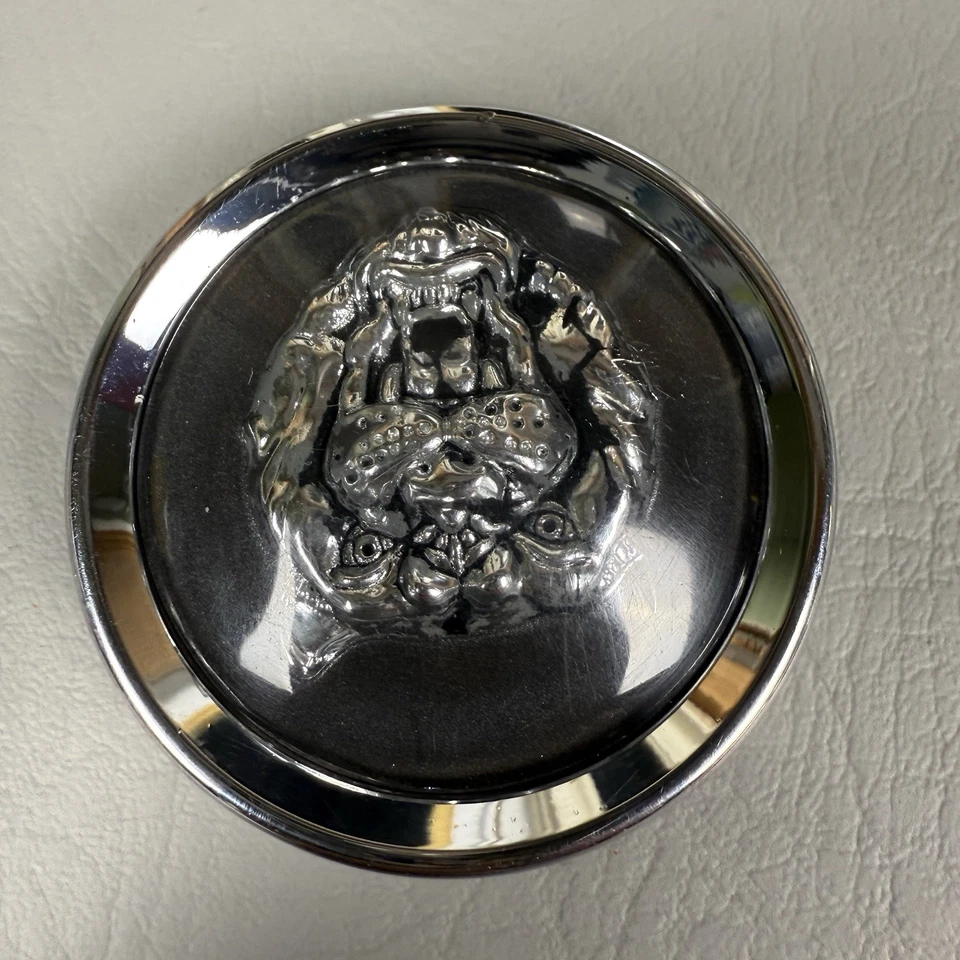 JAGUAR XJ6 XJS XJ8 XK8 TAMPA DO CENTRO DA RODA CUBO CINZA CROMADO FABRICANTE DE EQUIPAMENTO ORIGINAL - Imagem 2 de 4