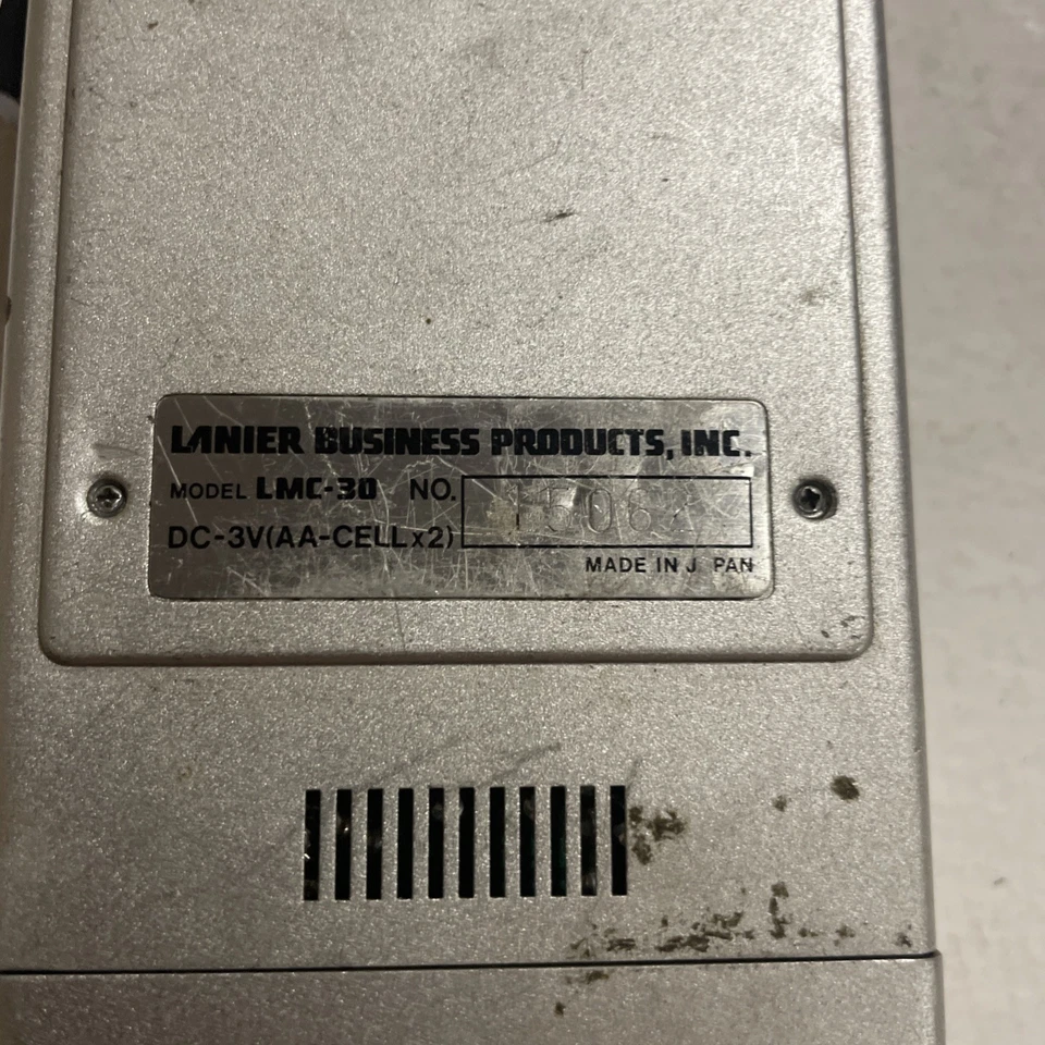 Lanier Vintage Dictation Machine Uses Micro Tapes. Working - Image 4 of 4