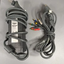 OEM Microsoft Xbox 360 AC Adapter DPSN-186CBA And Component HD AV Cable