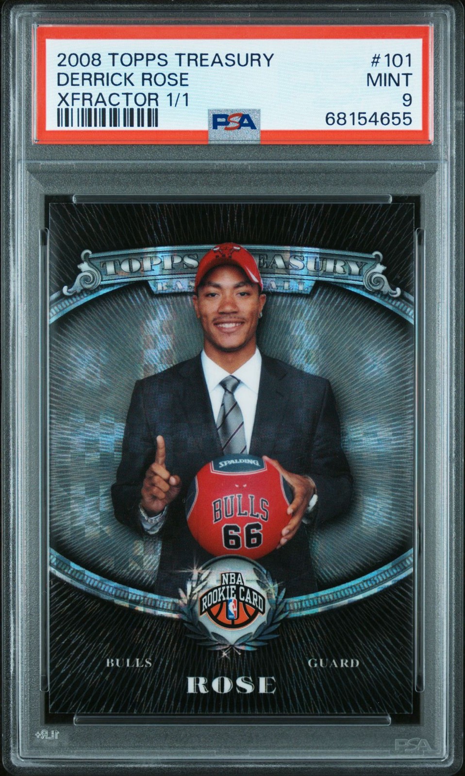 2008-09 Topps Treasury - Derrick Rose #101 Superfractor X Fractor 1 Of 1 (RC)