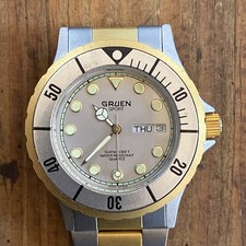 Gruen 249-6M02 Two Tone Men’s Sports Diver Watch