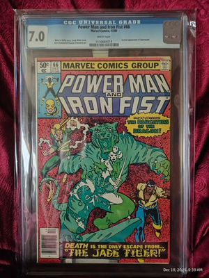#ad Power Man and Iron Fist #66 CGC 7.0 Marvel 1981 2nd Sabretooth App Frank Miller $69.99