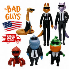 6X The Bad Guys 2 Action Figures Model Toys Collectible for Kids