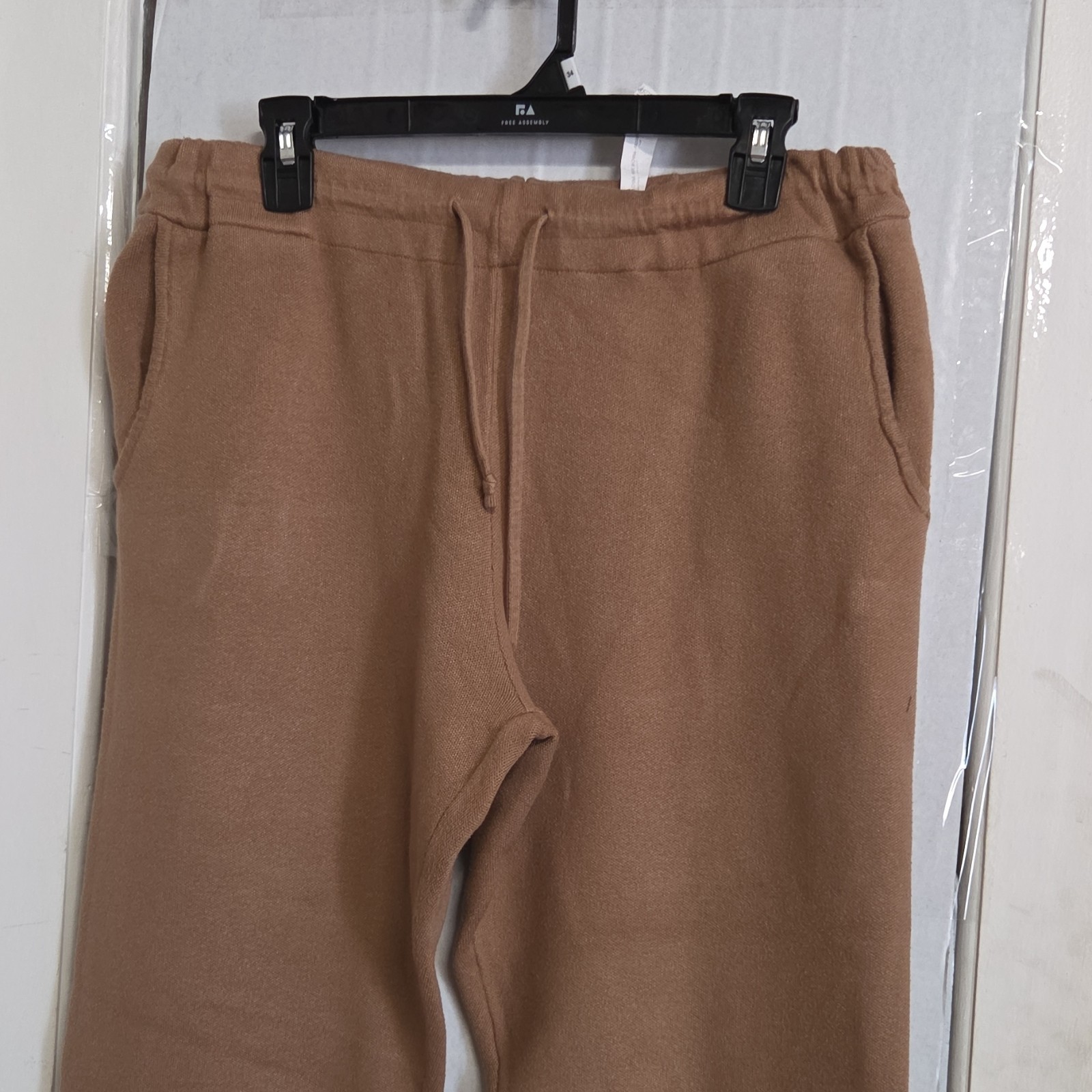 ZARA Women's Brown Drawstring Solid Pattern Regul… - image 2