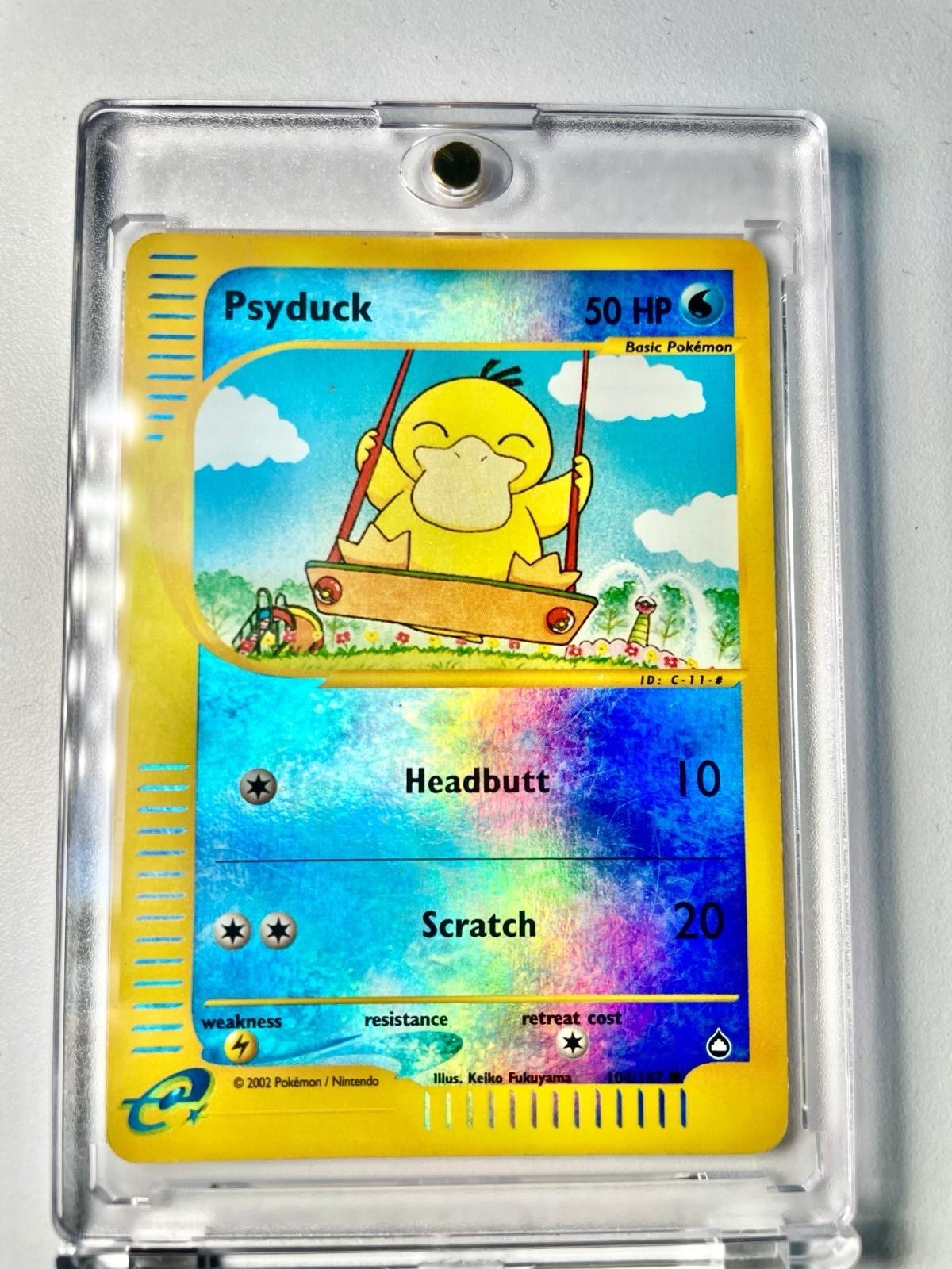 Pokemon Psyduck 104/147 Aquapolis 2002 Reverse Holo English 50 HP