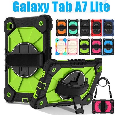 For Samsung Galaxy Tab A7 Lite 8.7 Case Heavy Duty Shockproof Stand Strap Cover