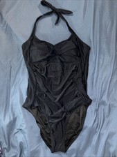 Size Large Black Polyamide One Piece Swimsuit New Without Tags Women's