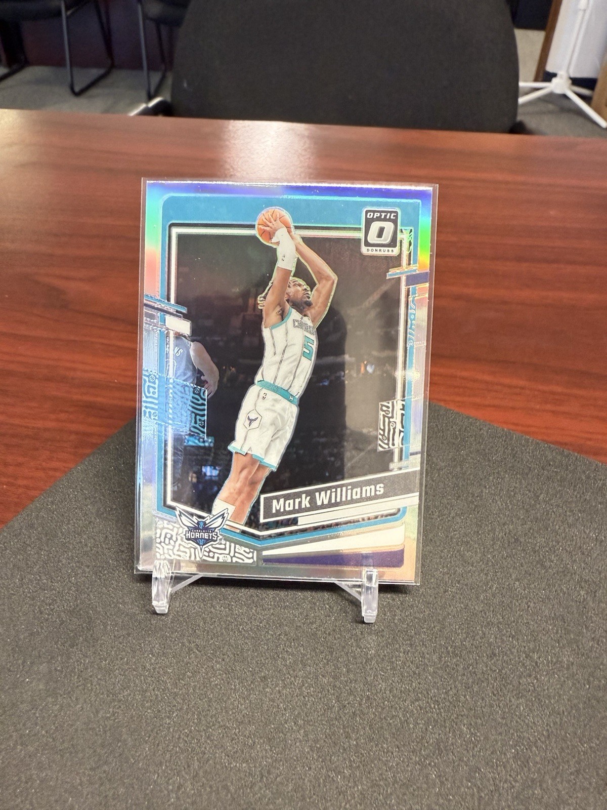 Mark Williams 2023-24 Panini Donruss Optic #175 SILVER HOLO Charlotte Hornets W3