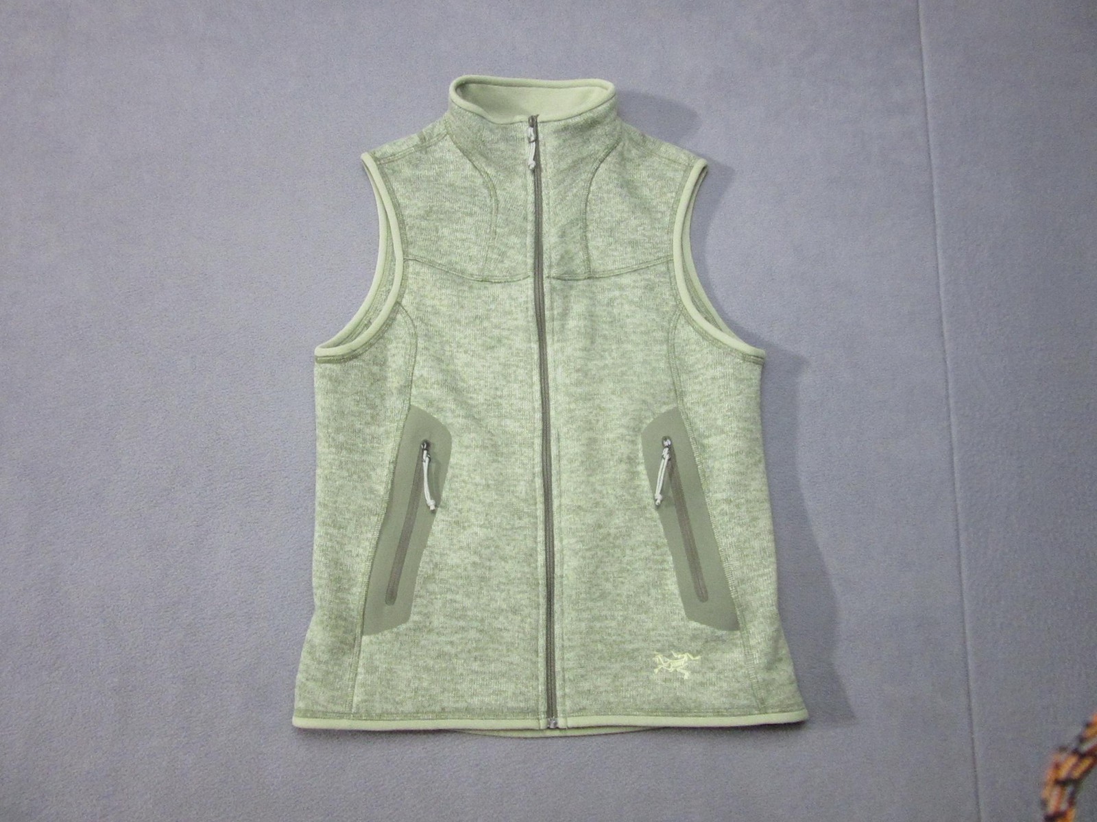 Gilet Arc'teryx donna verde medio pile Polartec full zip outdoor escursionismo