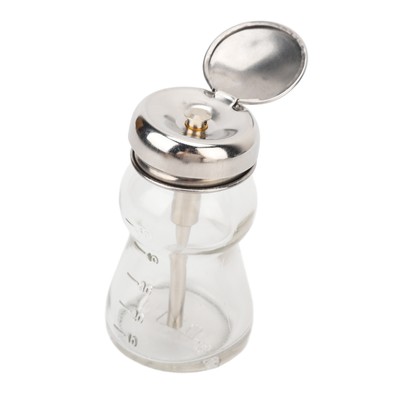 60ml Nail Polish Remover Pump Empty Dispenser Glass Bottle Copper Core Desig BAK