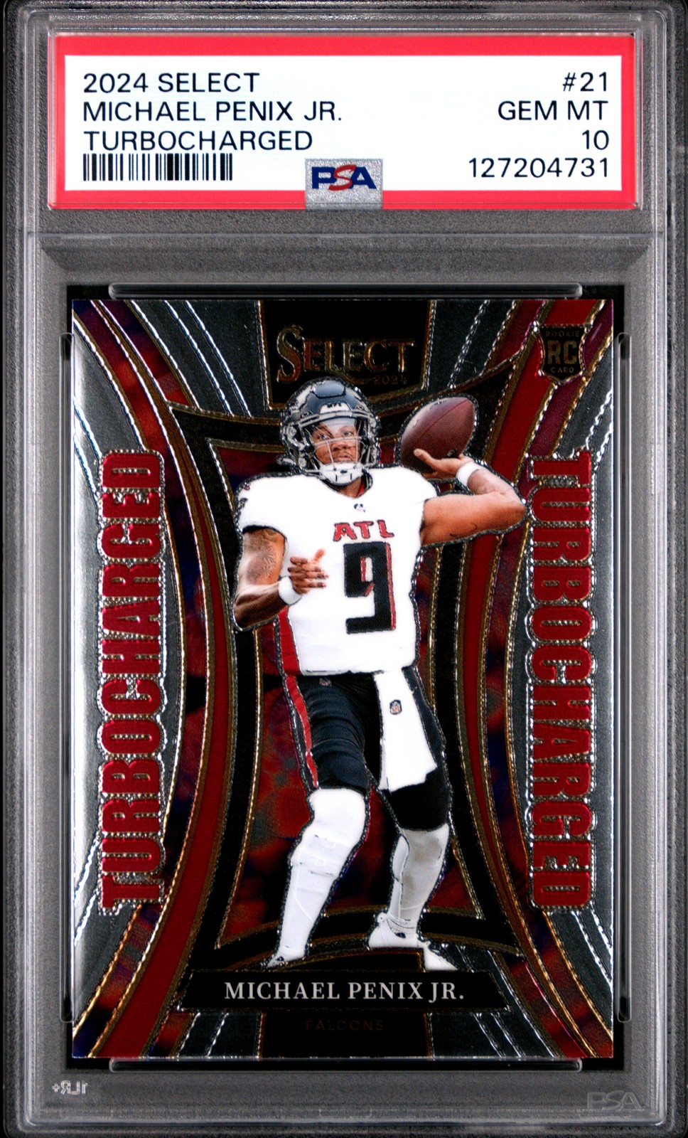 Michael Penix Panini Select Turbocharged #21 Base