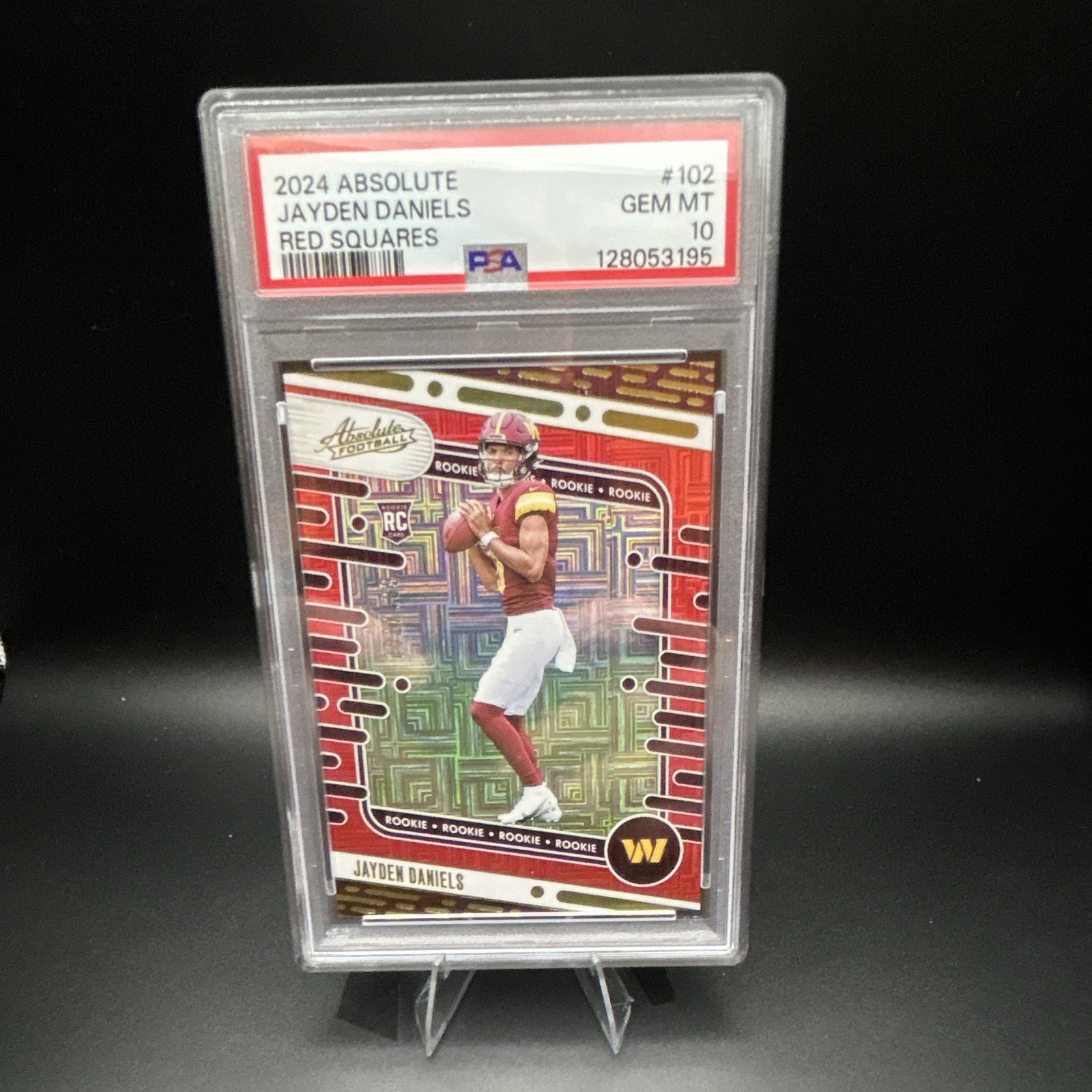2024 Panini Absolute - Rookies Jayden Daniels #102 Red Squares /499 (RC)