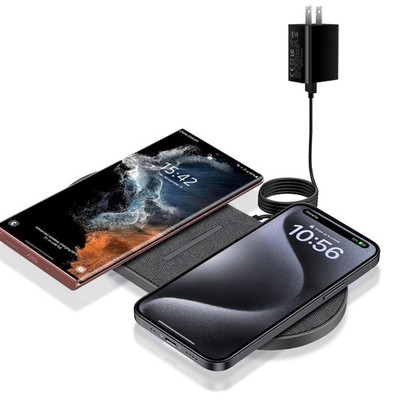 40W Wireless Charging Pad,Dual 20W Charging mat for Apple iPhone 16 15 14  13