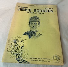 Jimmie Rodgers Memorial Folio Vol 2 Sheet Music Vintage Intact Clean Pages