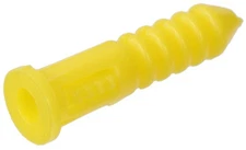 The Hillman Group 370326 Ribbed Plastic Anchor, 4-6-8 X 7/8-Inch, Yellow