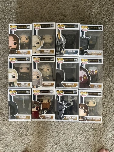 Funko Pop! Lord of the Rings LOT – Aragorn, Gandalf, Sauron, Witch King and More