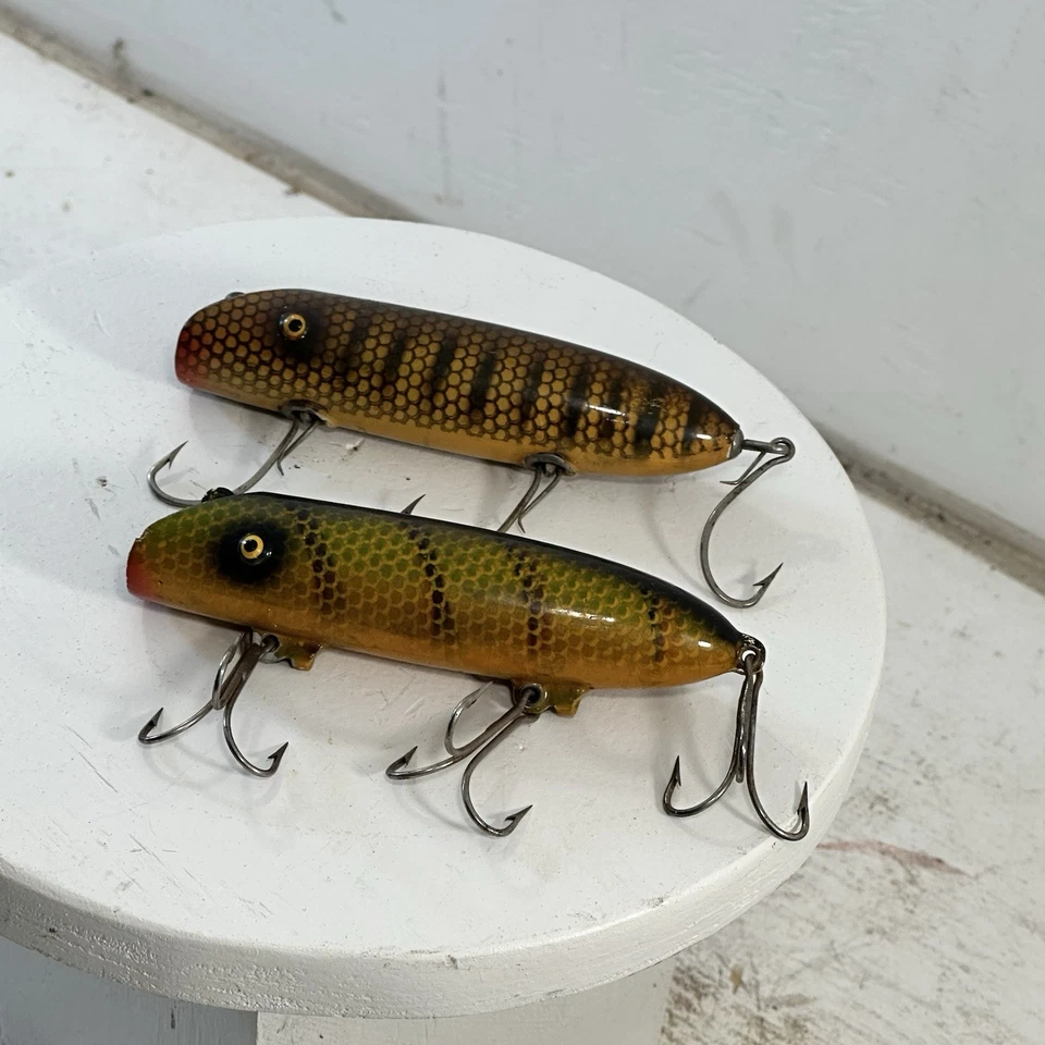Lot Of 2 Vintage (1) Jersey Rig South Bend Bass Oreno Bass Pike Fishing Lures - Image 2 of 4