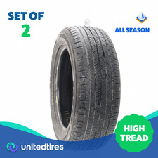 Set Of 2 Used 27555r20 Goodyear Eagle Sport As 117v - 8.532