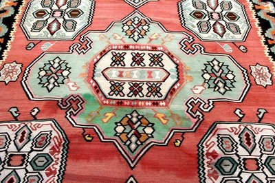 8X11 MUSEUM MASTERPIECE ANTIQUE HAND KNOTED VEGETABLE DYE RARE HERIZZ KILIM RUG