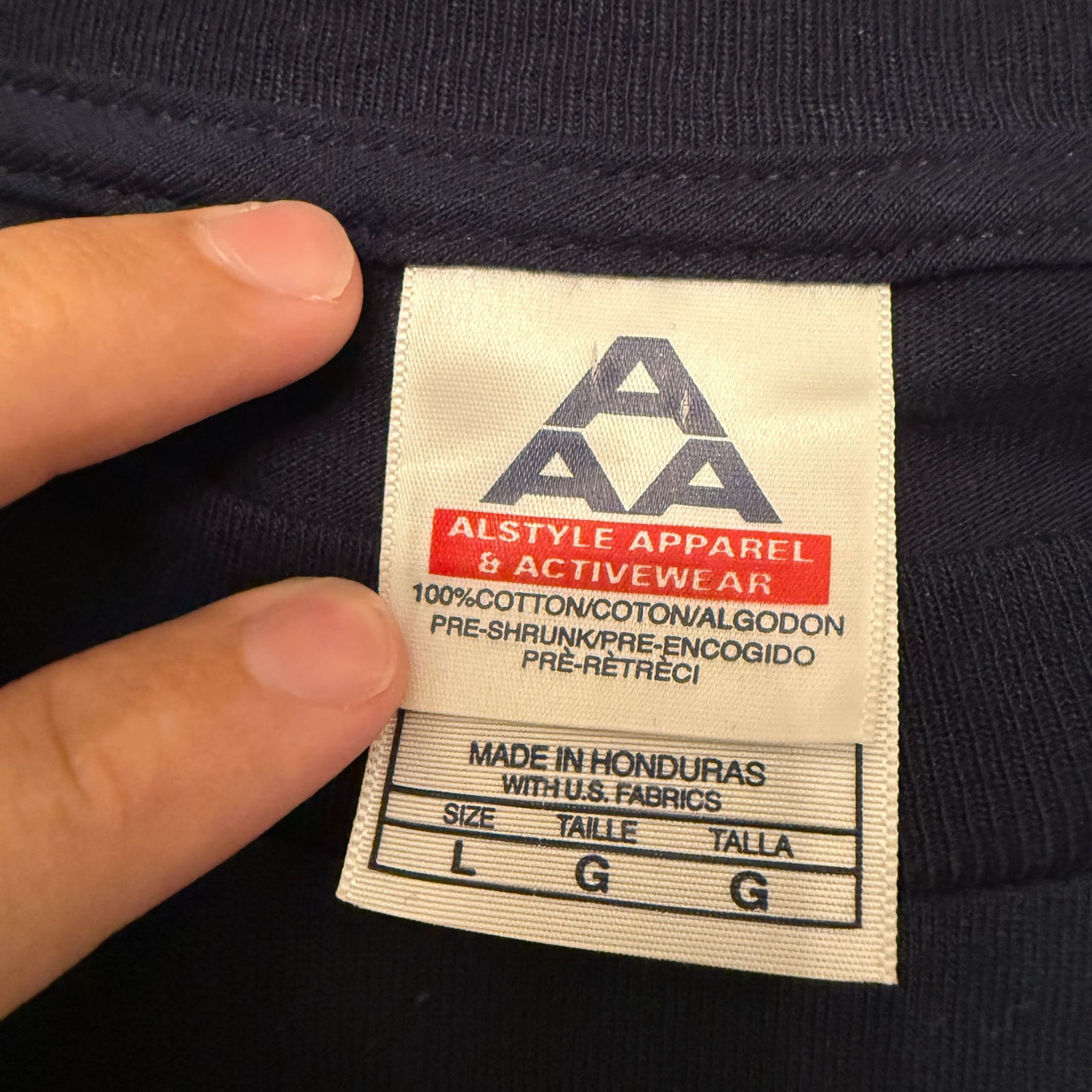 Vintage Alstyle Apparel Golf An American Tradition T-Shirt Navy Blue L