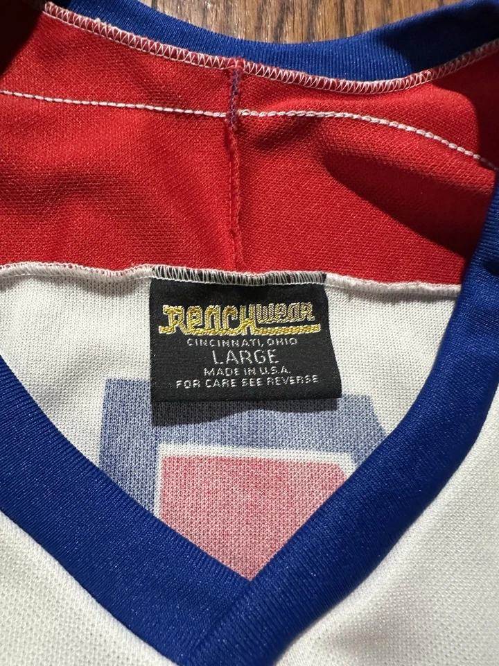 1984 Team USA Olympic Hockey Jersey Chock Full O’ Nuts Promo Men’s Large Skating - Image 3 of 4