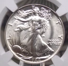 1944 "P" Walking LIBERTY Silver Half Dollar 50c NGC MS63 #008 Unc BU ECC&C, Inc.