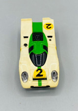 Vintage 1970s Aurora AFX Porsche 917 White Green  Yellow Classic Slot Car Racer