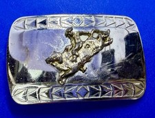 Professional Bull Rider Riding Rodeo Cowboy Vintage Western Belt Buckle