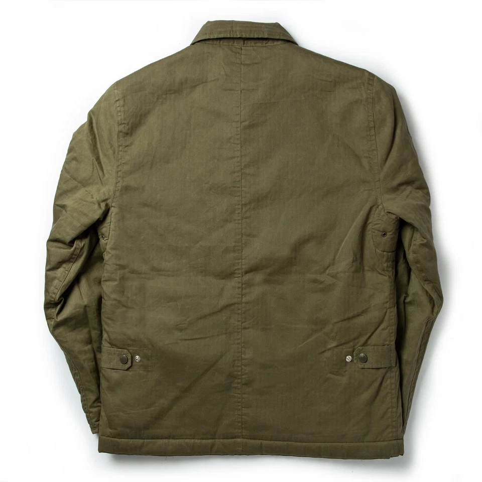 Taylor Stitch с подкладкой Watts куртка в оливковый зеленый мужчин 44 XL новый без ЯРЛЫКОВ - Изображение 2 из 4