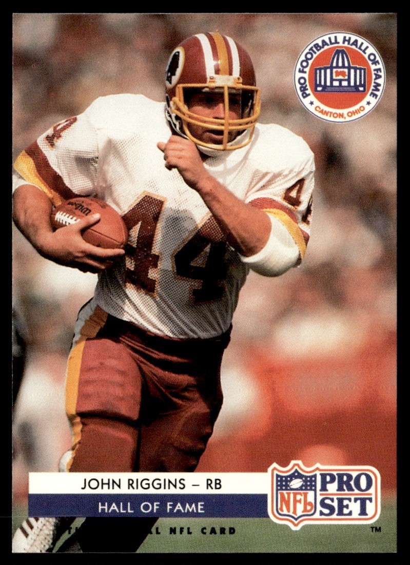 1992 Pro Set HOF Inductees John Riggins Washington Redskins #SC4