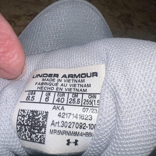 Size 8.5 -New Under Armour Charged Impulse Gray Women's Athletic Shoes Sneakers - Picture 11 of 12