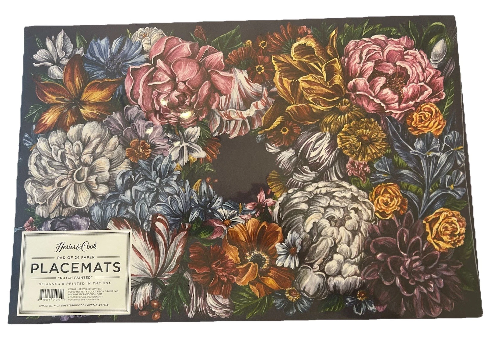 Hester & Cook Dutch Painted Floral Placemats