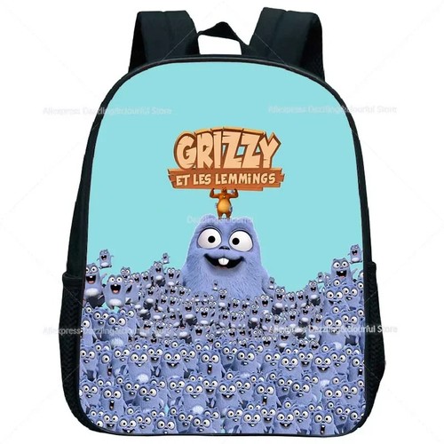 Mochila Grizzy and the Lemmings 12"" Mini Mochila Niños Kindergarten Mochila - Imagen 42 de 53
