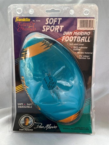 Franklin Sports Future Champs Dan Marino Soft Vinyl Stuffed Football NEW #6546 - Picture 2 of 9