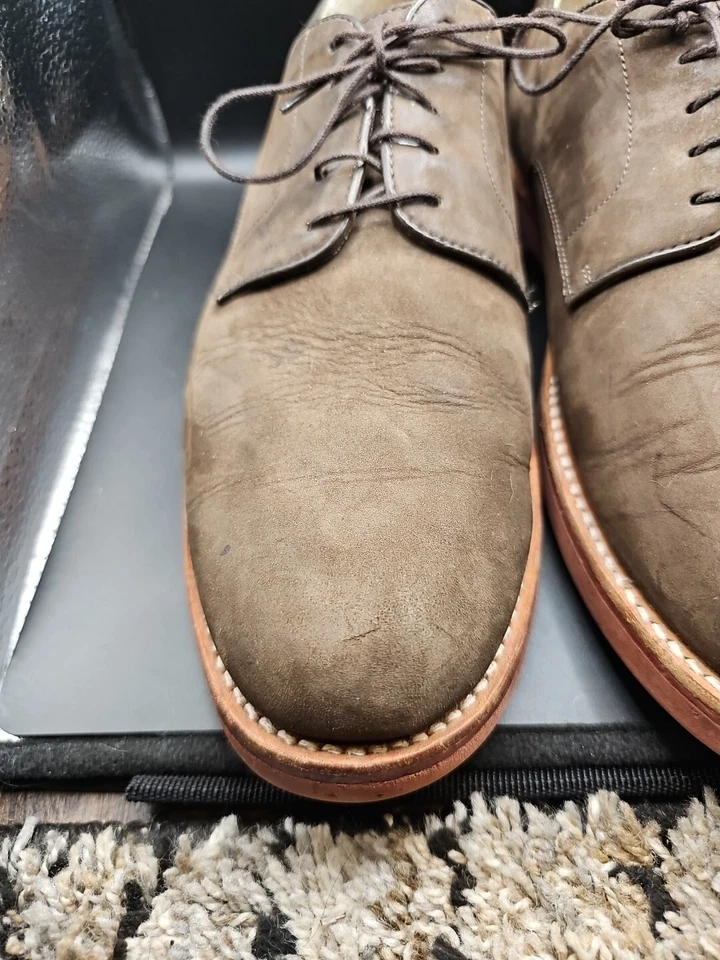 Brooks Brothers Men’s sz 10.5 D - Dark Brown Suede Oxford Shoes - Image 3 of 4