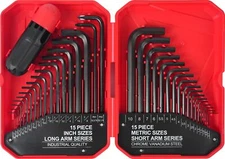 LOZAGU 35-Piece Allen Wrench Sets Metric and Standard Hex Key Set Allen Key S...