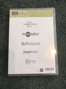 Stampin Up In A Word Stamp Set Of 5 Stamps Card Making Planner Scrapbooking Ebay