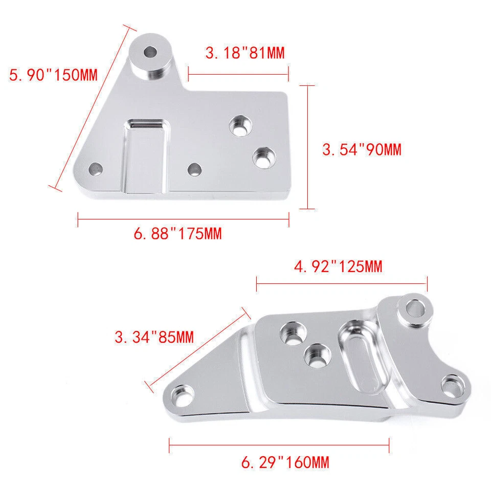 Engine Motor Mounts Bracket K K20 Swap EK for 96-00 Honda Civic K24 K-Series - Image 2 of 4