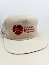 Vintage USA MADE Southern Chemical Corp Trucker Hat Snapback Dad Cap