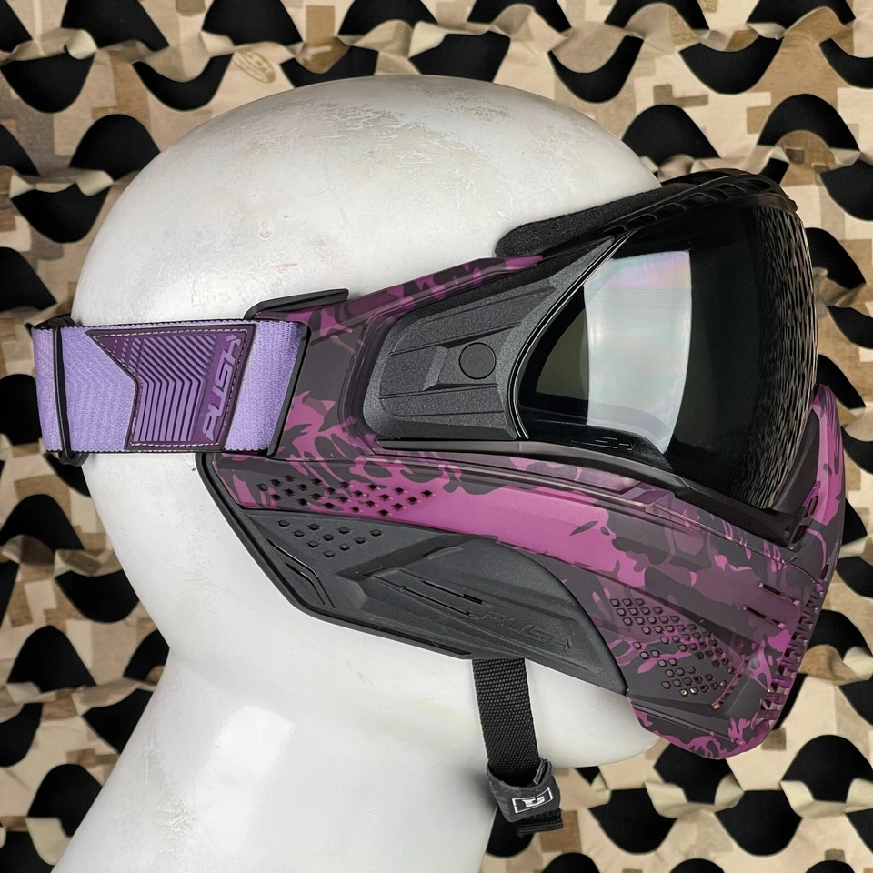 NUEVA Máscara de Paintball Push Unite - Púrpura Haze Camuflada - Lente de Humo Foto 4 de 4