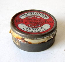 SCATOLA LATTA MARTIGNONI - INNESCHI E CARTUCCE / CACCIA