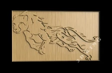 STL 3D Model THE PUMA for CNC Router Aspire Artcam 3D Printer Engraver Carve