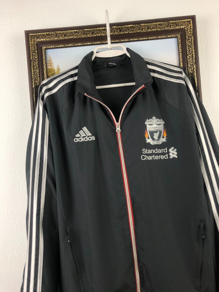 Vintage Adidas Liverpool Football Jacket Soccer Track Top Mens Zip