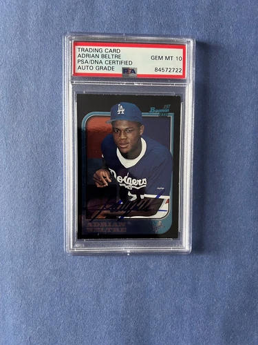 1997 Adrian Beltre 1st Bowman Rookie Auto PSA 10 Hall of Famer Dodgers Rangers