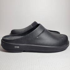 OOFOS OOcloog Orthopedic Slides Size Mens 14 Womens 16 Clog Black Casual Comfort