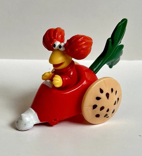 Vintage Fraggle Rock Red Radish Car McDonalds Happy Meal Toy 1988 Jim Henson