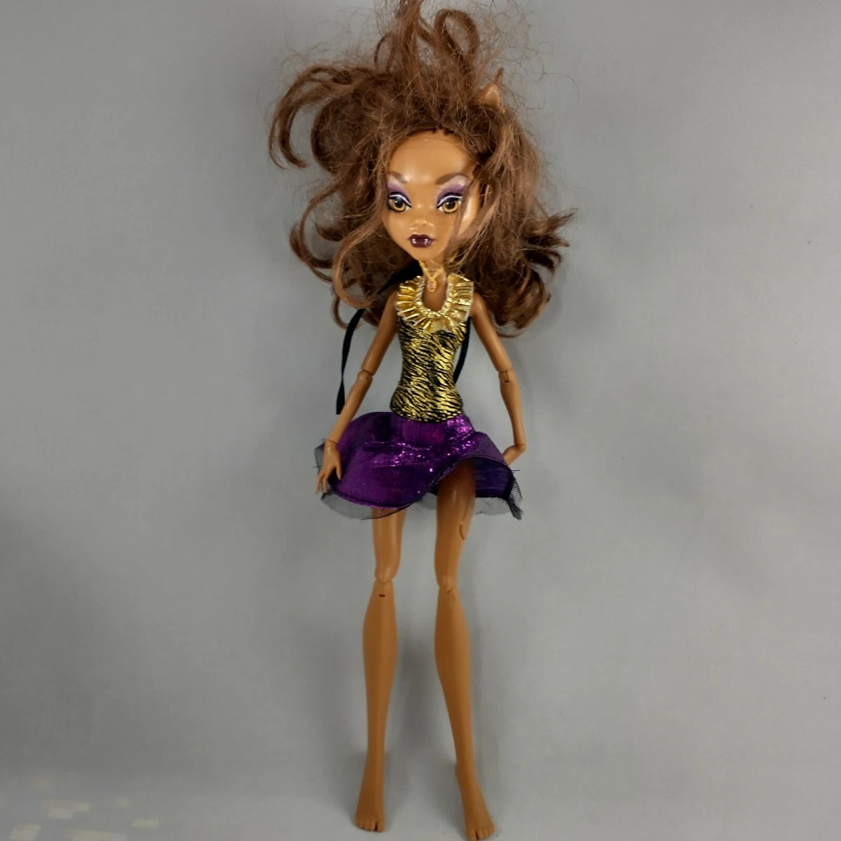 Monster High Doll Clawdeen Wolf Ghouls Alive howls new batteries tested works